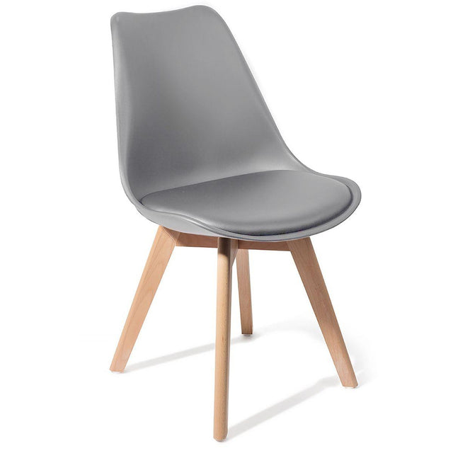 WŁOSKIE KRZESŁO KIKI EVO WOOD / GREY / 3217 / TM
