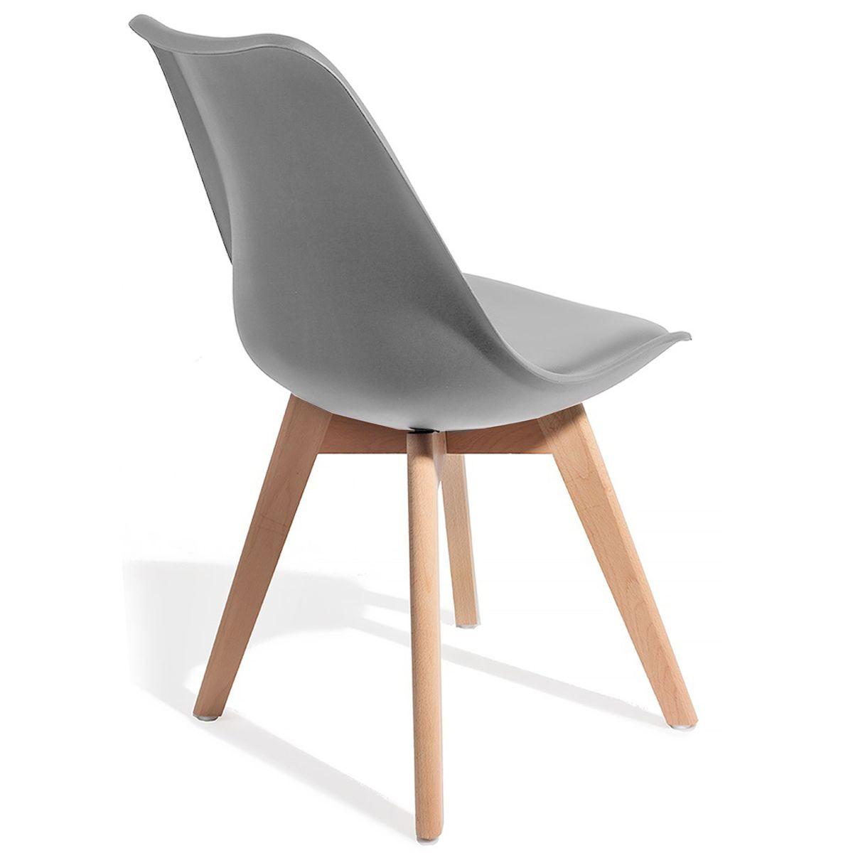 WŁOSKIE KRZESŁO KIKI EVO WOOD / GREY / 3217 / TM