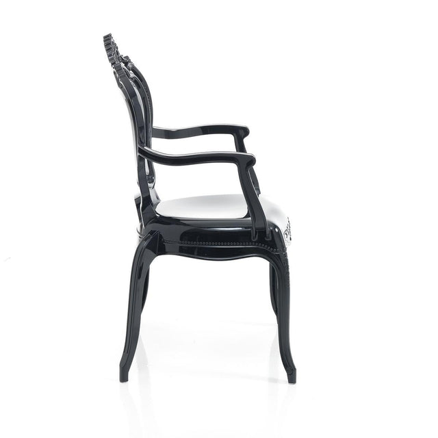 WŁOSKIE KRZESŁO LISBONA z podłokietnikami BLACK / 3969 / TM