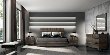 WŁOSKIE ŁÓŻKO DEA VINTAGE OAK 200 CM / STATUS ITALY