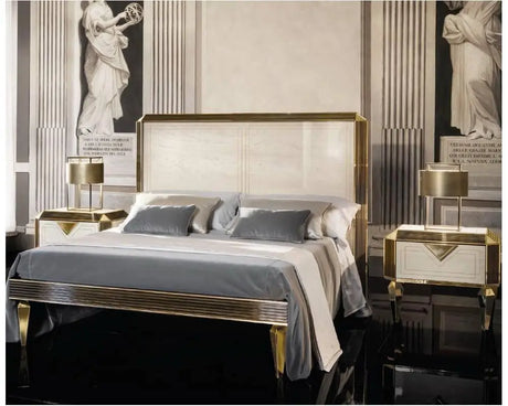 Ekskluzywne włoskie łóżko Diamante King Size 226 cm marki ArredoClassic Adora – luksusowy design, elegancja i komfort do nowoczesnej sypialni