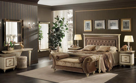 WŁOSKIE ŁÓŻKO FANTASIA TAPIECEROWWANE QUEEN 189 CM / ARREDOCLASSIC