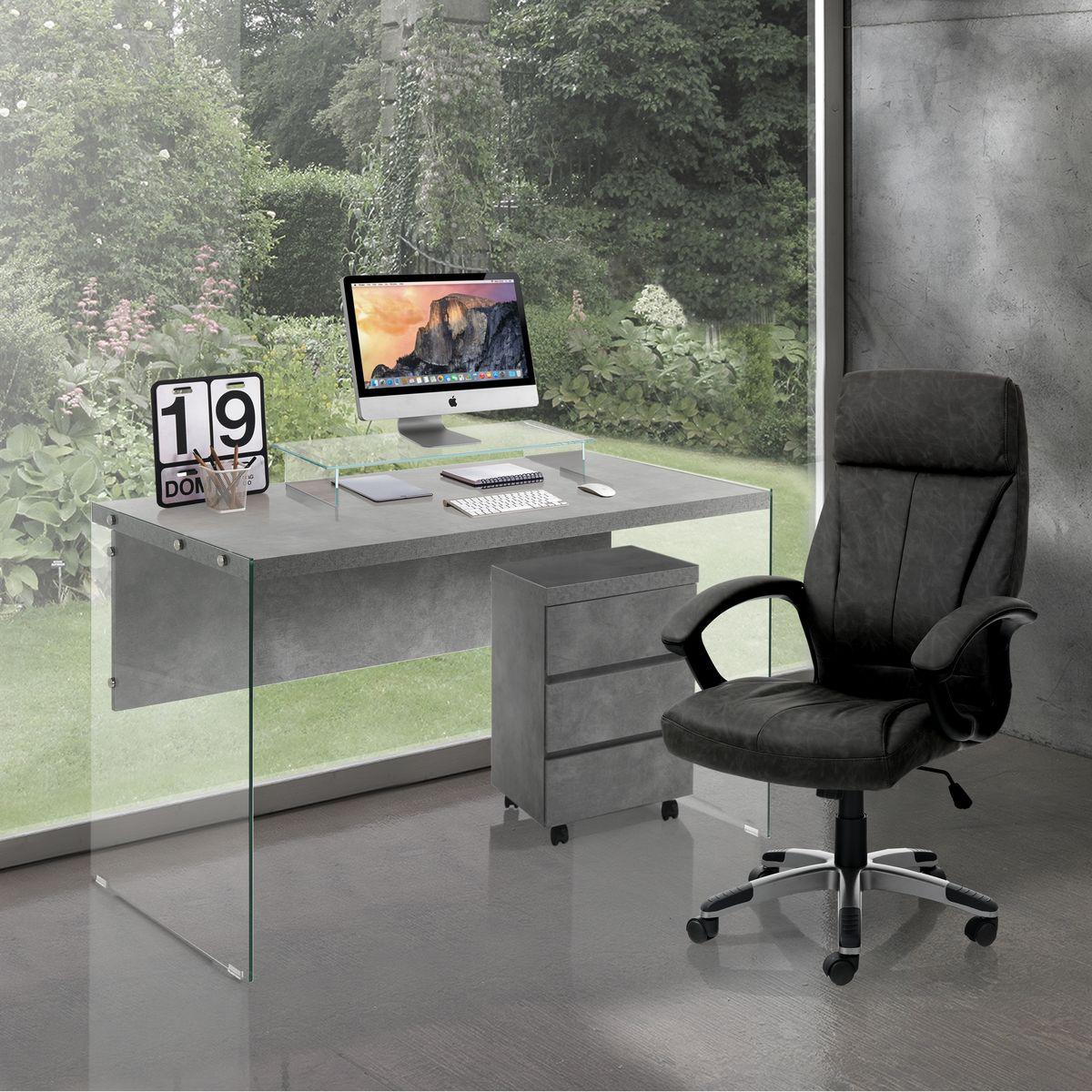WŁOSKI FOTEL BIUROWY RYE CZARNY / 4084 / TM