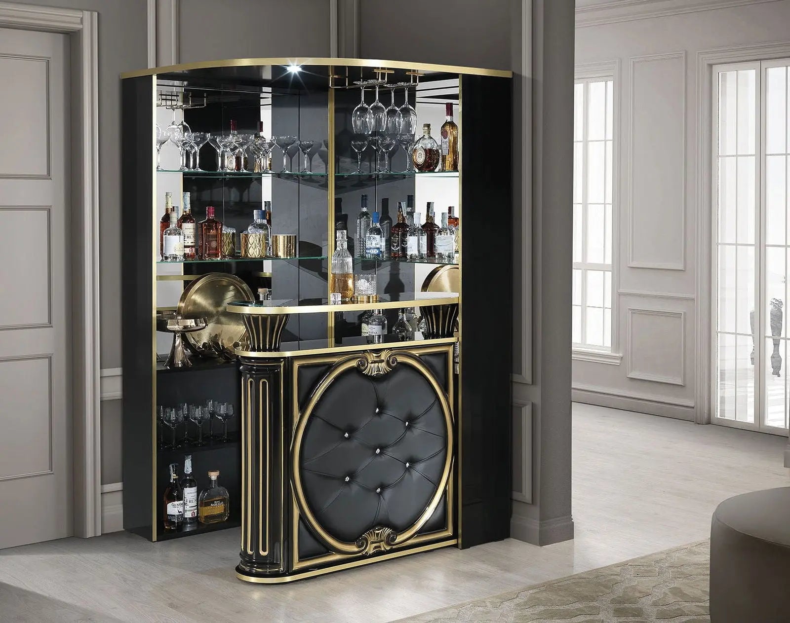 WŁOSKI NOWOCZESNY BAREK NAROŻNY AURORA / ACCA DESIGN