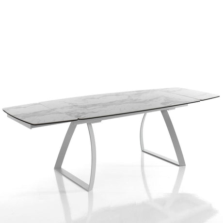 WŁOSKI STÓŁ ROZKŁADANY HELIX MARMUR 160 (200-240) CM / 3293 / TM
