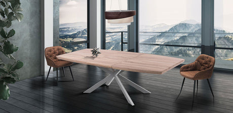 WŁOSKI STÓŁ ROZKŁADANY HICS 2 wood 160 ( 200 ) CM / 3681 / TM