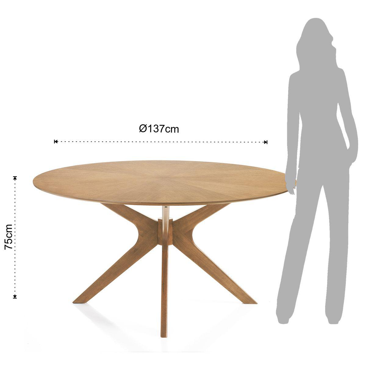 WŁOSKI STÓŁ ROZKŁADANY TALLIN OPTYKA DĄB 137 CM / 4175 / TM