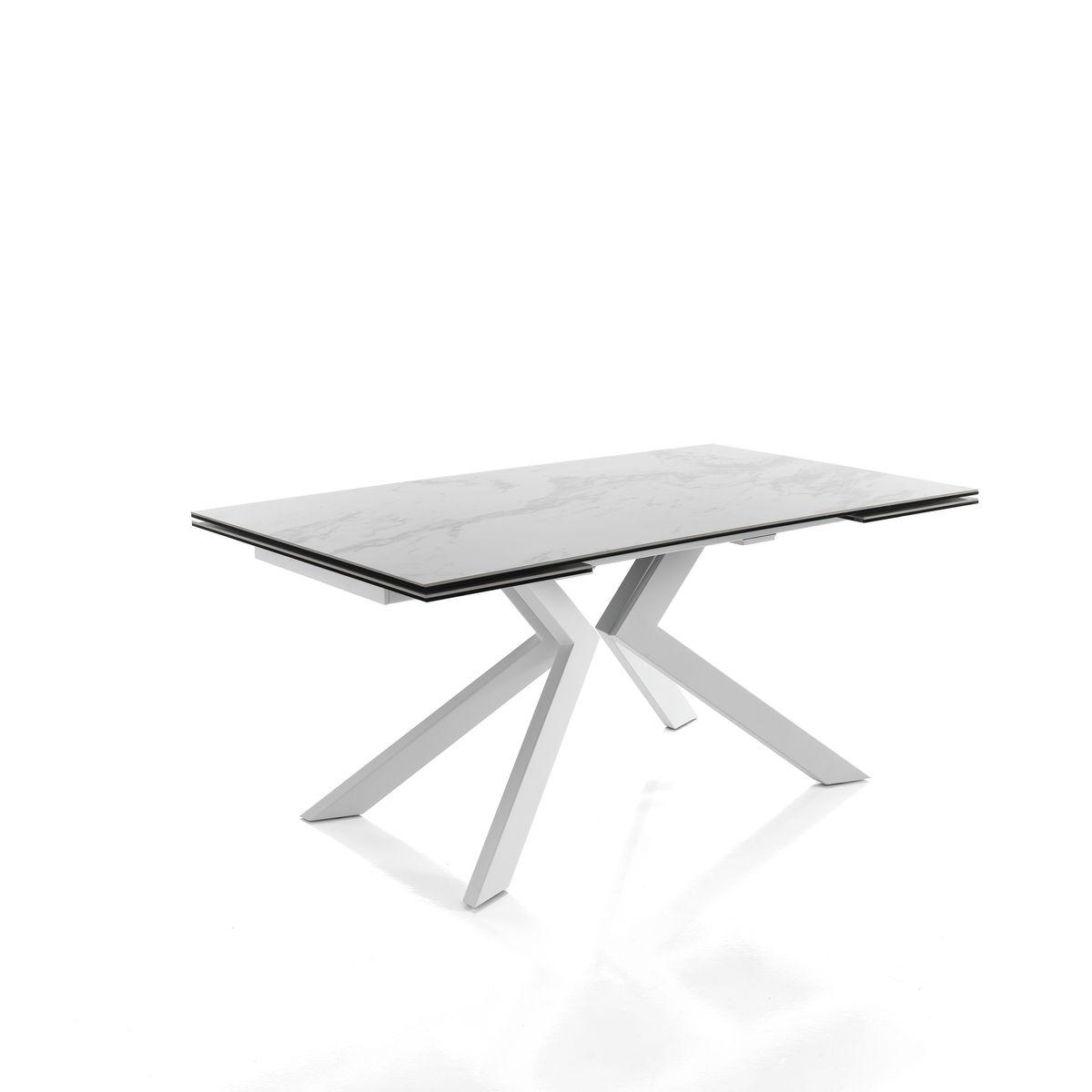 WŁOSKI STÓŁ ROZKŁADANY TIPS 2 biały 160 (200-240) CM / 3292 / TM