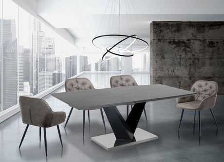 WŁOSKI STÓŁ ROZKŁADANY VALY CEMENT/160( 200 )CM / 3815 / TM