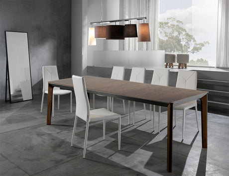 WŁOSKI STÓŁ ROZKŁADANY VARM CIEMNY ORZECH 160 ( 240 )  CM / 3270 / 4703 TM