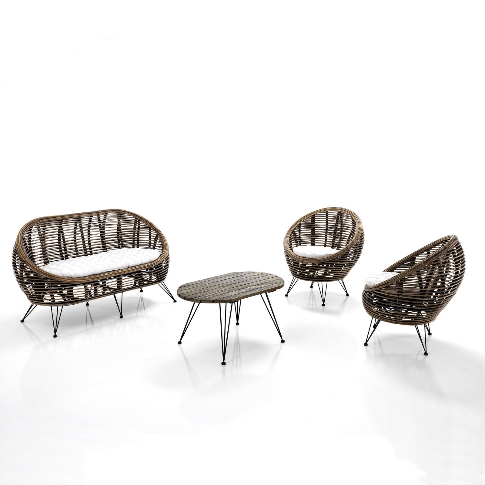 WŁOSKI ZESTAW OGRODOWY ESTERNO BRĄZOWY /2801 / TM