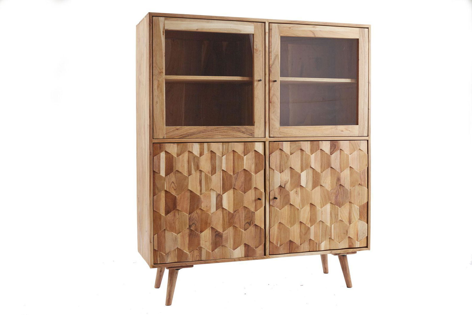 Witryna Mystic Living 140 cm akacja / 39942 / INVICTA INTERIOR