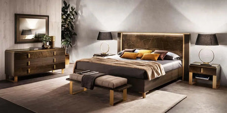 Włoskie nowoczesne łóżko Essenza King Size 180/200 CM / ARREDOCLASSIC ADORA