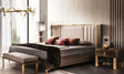 Włoskie nowoczesne łóżko Essenza Queen Italian Size wezgłowie tapicerowane 160x200 CM / ARREDOCLASSIC ADORA