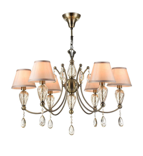 ŻYRANDOL MURANO RC855-PL-06-R / 6 ŻARÓWEK / MY