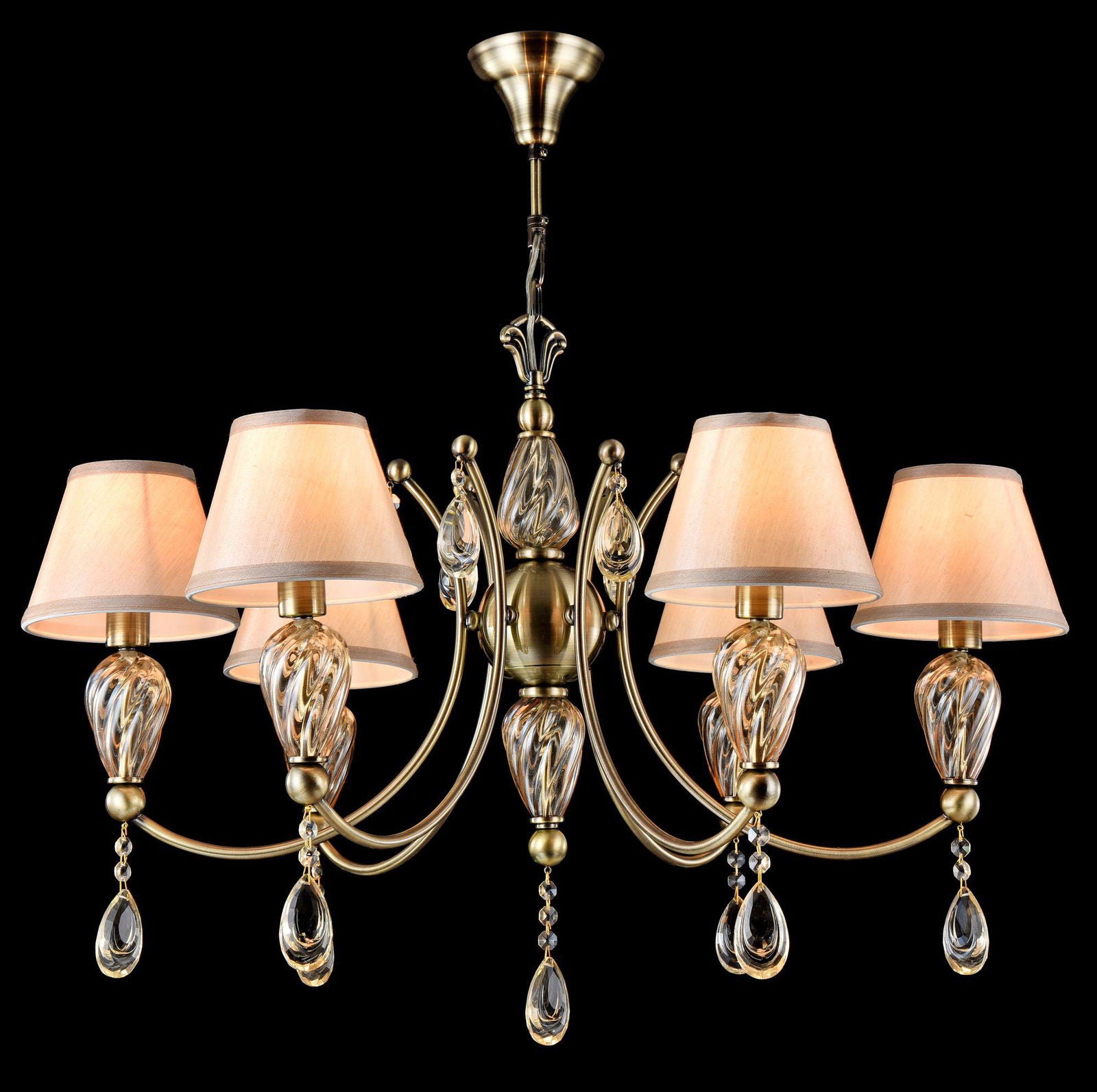 ŻYRANDOL MURANO RC855-PL-06-R / 6 ŻARÓWEK / MY