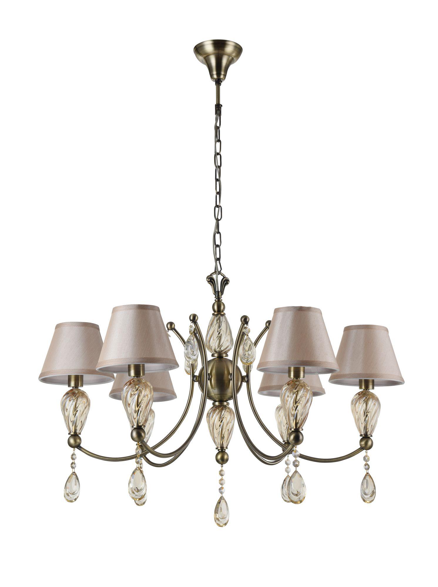 ŻYRANDOL MURANO RC855-PL-06-R / 6 ŻARÓWEK / MY