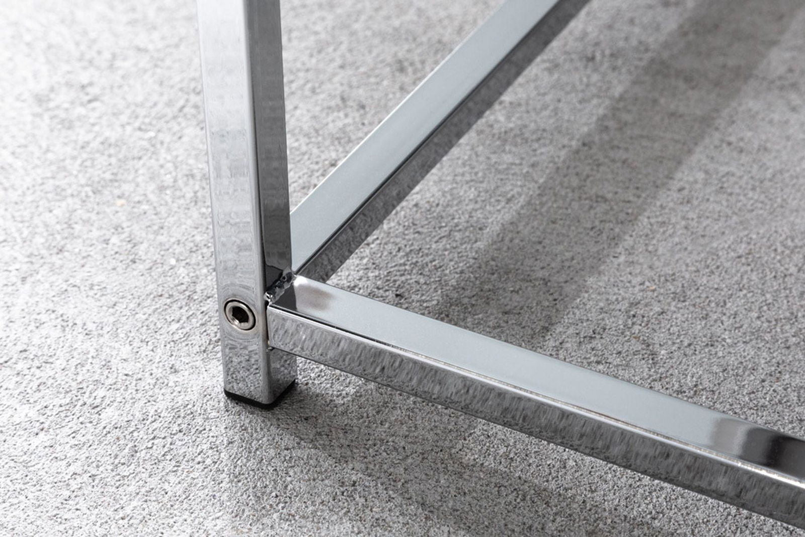Zestaw stolików kawowych Elements białe tace / 41355  / INVICTA INTERIOR