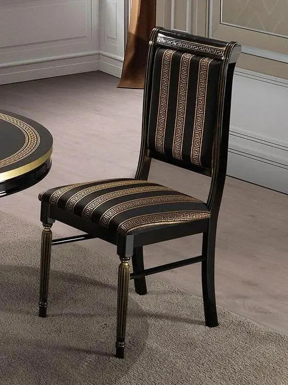WŁOSKI NOWOCZESNY STÓŁ OKRĄGŁY ROZKŁADANY AURORA CZARNY 115 (160) CM / ACCA DESIGN ACCA DESIGN