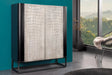 Komoda WYSOKA KROKODYL 120 CM SZARA / 44581  / INVICTA INTERIOR Invicta Interior