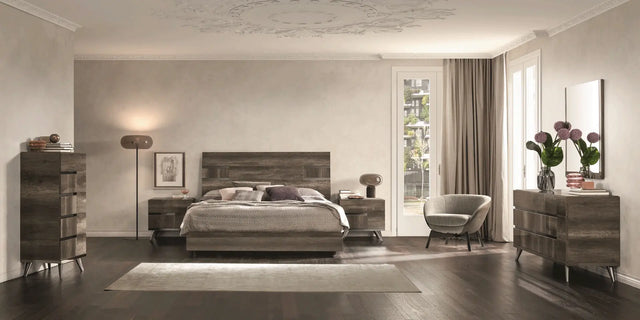 WŁOSKIE ŁÓŻKO MEDEA VINTAGE OAK 200 CM / STATUS ITALY Status Italy