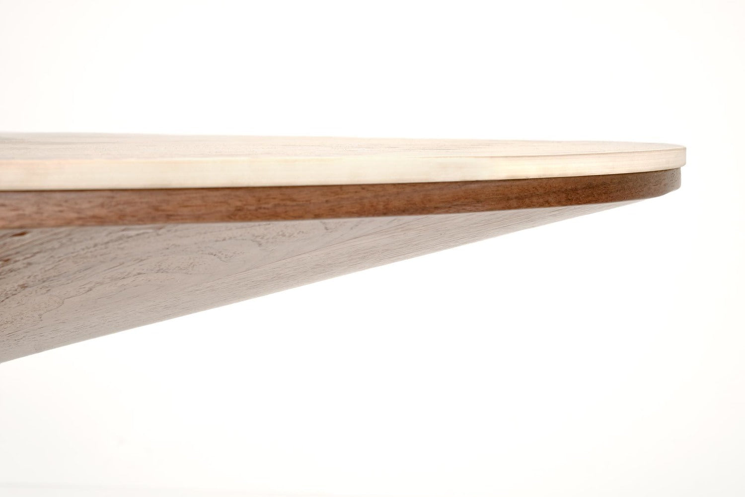 Stół modern classic 120 cm z blatem ze spieku i drewnianym wykończeniem