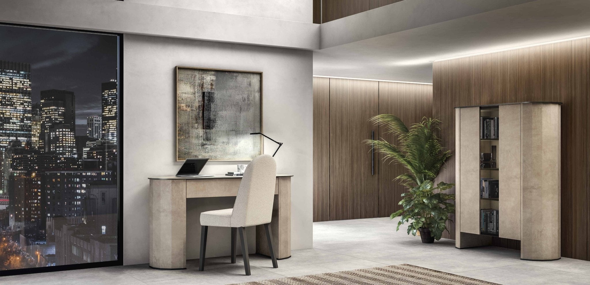 Włoska nowoczesna witryna DUNE 134 CM / STATUS ITALY