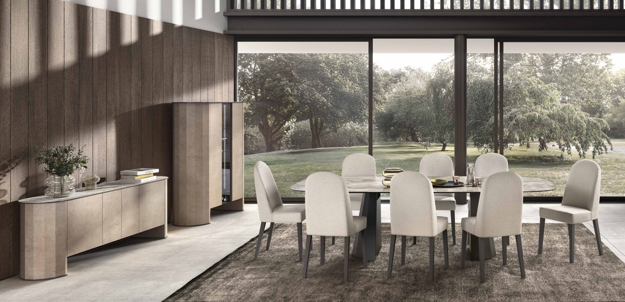 Włoskie nowoczesne krzesło tapicerowane DUNE / STATUS ITALY