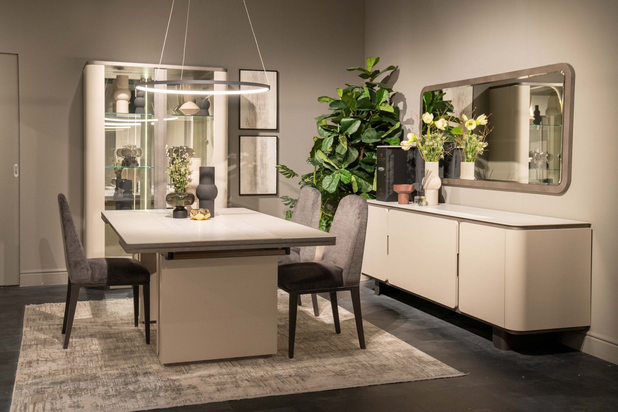 WŁOSKA KOMODA 4 DRZWIOWA PERLA 220 CM / ARREDOCLASSIC