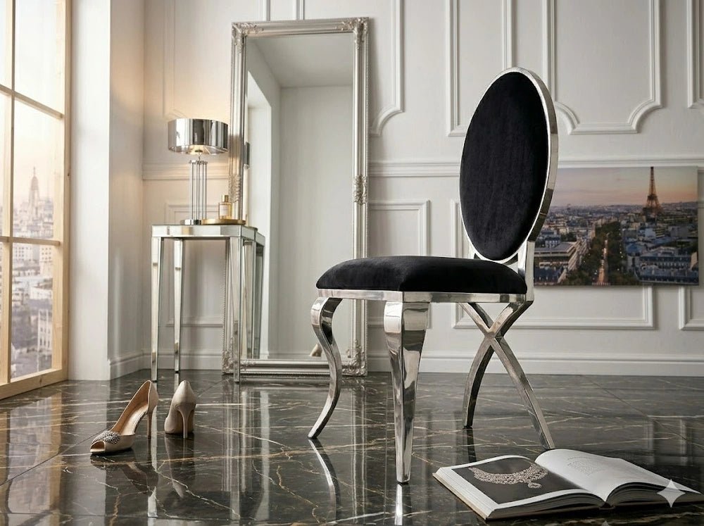 Krzesło Modern Silver V Black / EH