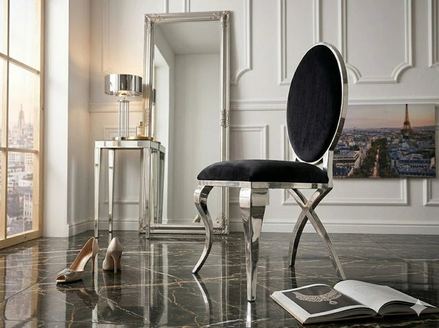 Krzesło Modern Silver V Black / EH