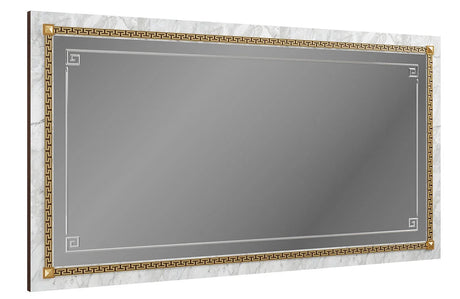 Włoskie lustro Arredoclassic Romantica ze złotymi zdobieniami w stylu włoskim