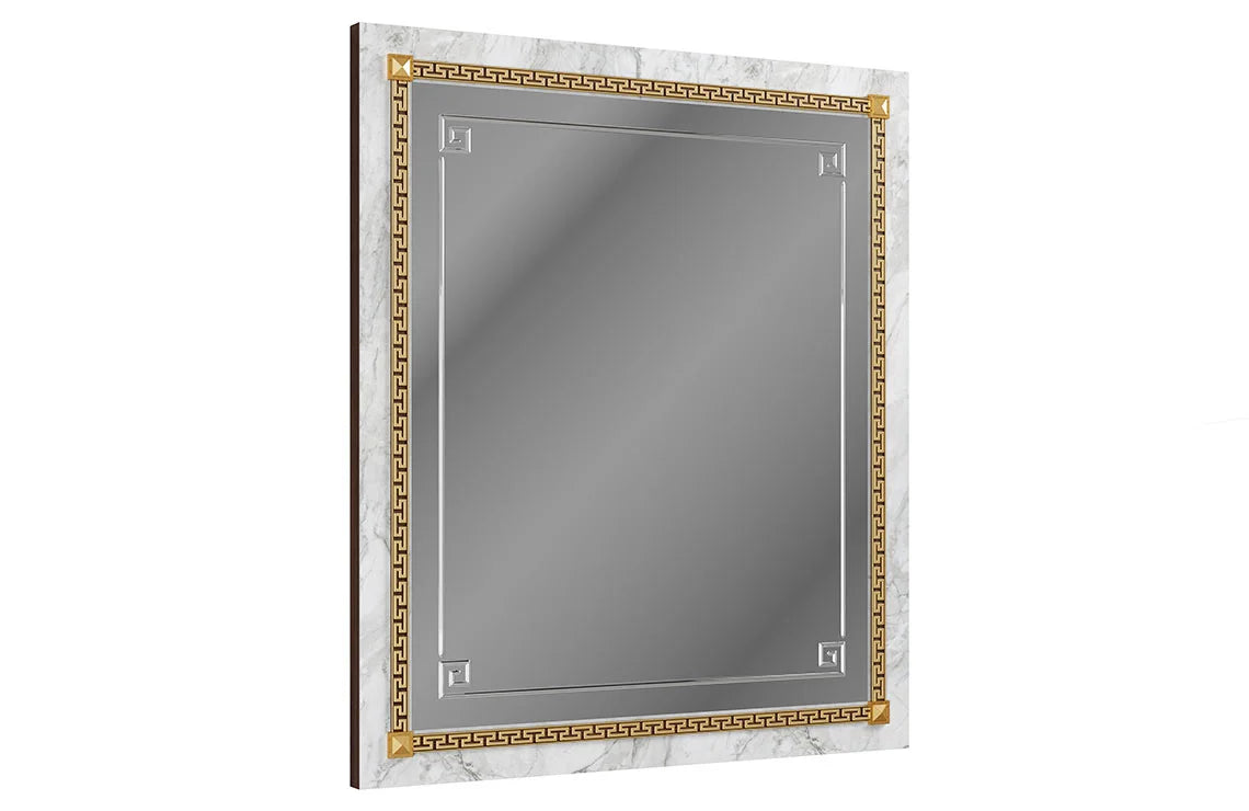 Włoskie lustro Arredoclassic Romantica ze złotymi zdobieniami w stylu włoskim