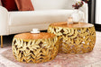 Stolik kawowy ABSTRACT LEAF AKACJA GOLD / 43818 / NVICTA INTERIOR Invicta Interior