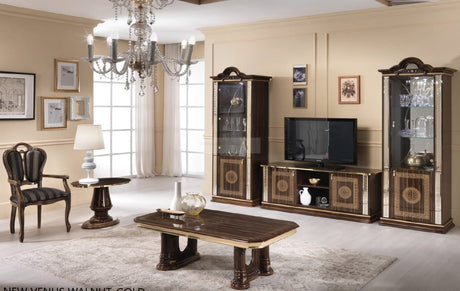 WŁOSKA KLASYCZNA ŁAWA KAWOWA 130 CM VENUS VALNUT / BC